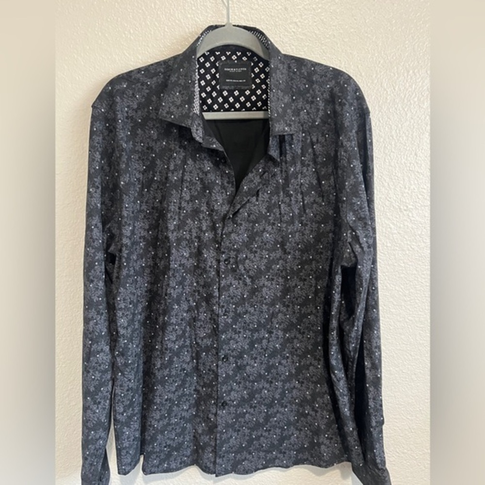 Denim & Flower Black Floral Button-Up Shirt